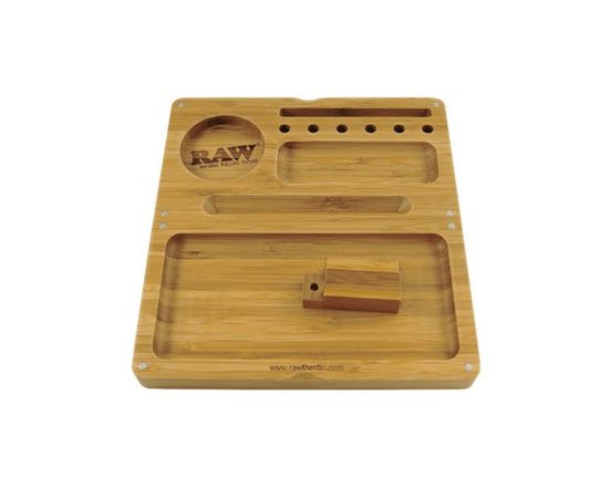 Raw Caja Liar Bambú Imanes (Striped)