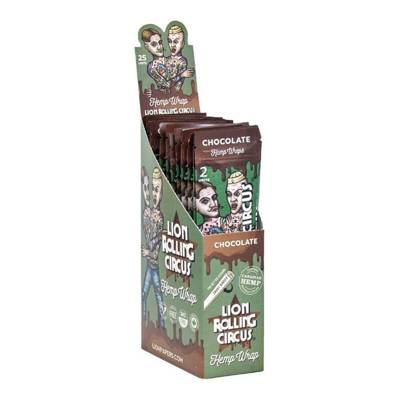Hemp Wrap Chocolate Lion Rolling Circus (25x2)