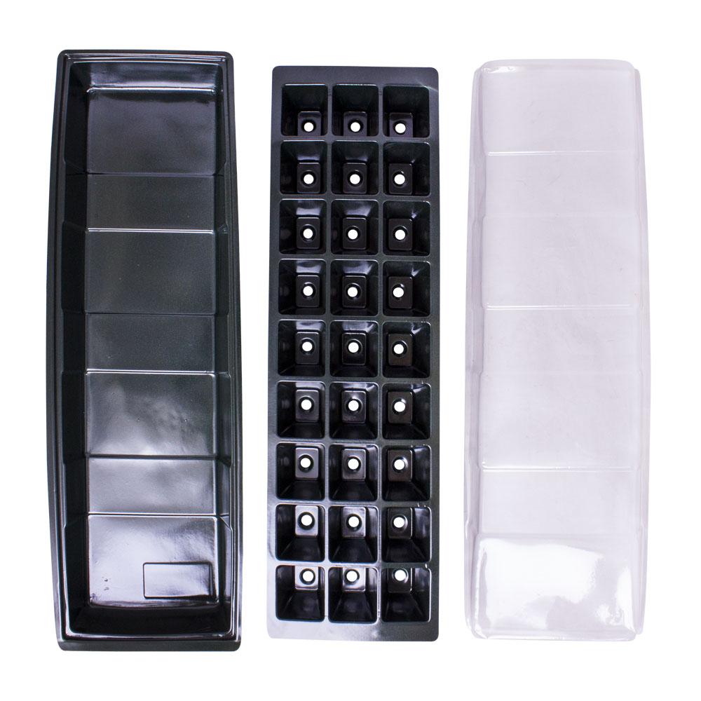 Invernadero 3 partes 27 alveolos - Imagen 2