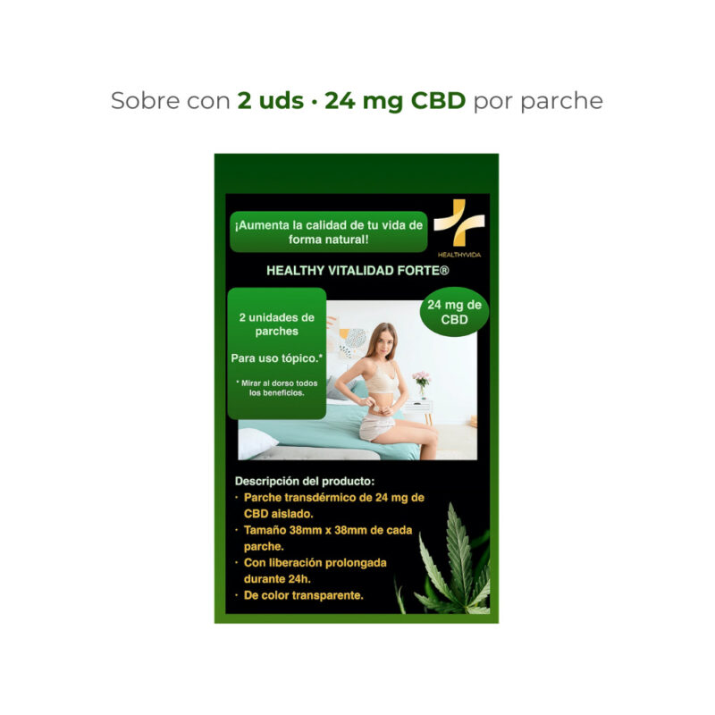 Parches CBD sobre 2uds 24mg Cannabidiol