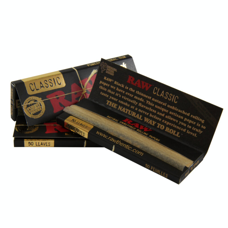 Raw Black 1 ¼ Box/24-50 Leaves - Imagen 3