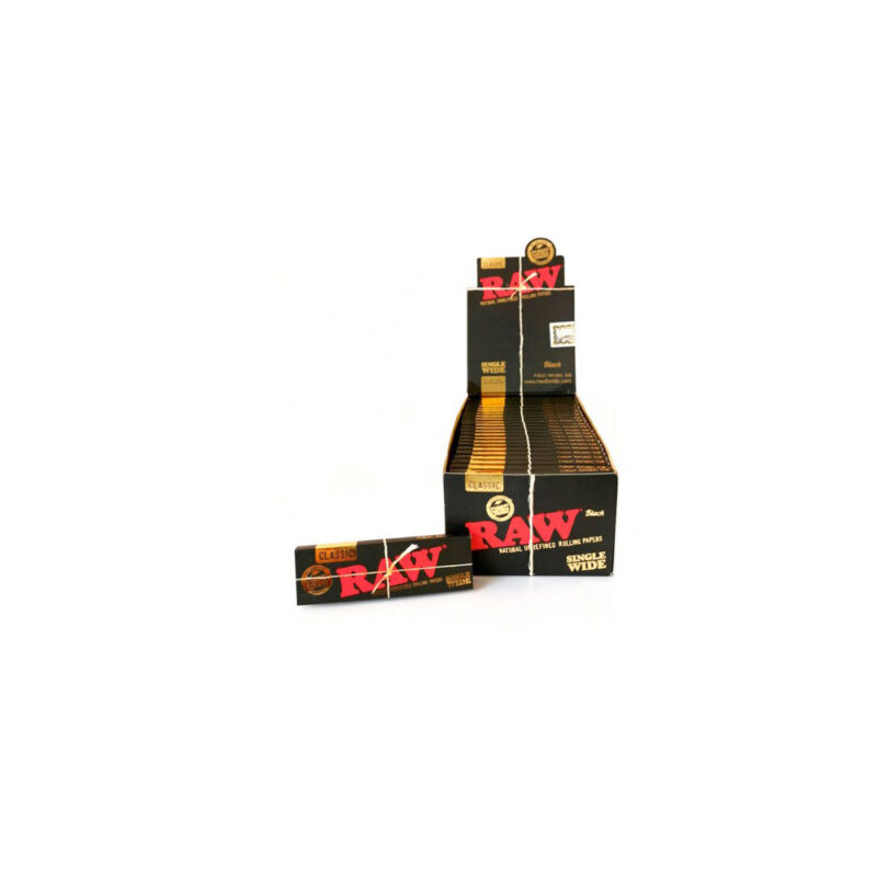 Raw Black Single Wide (50 unid)