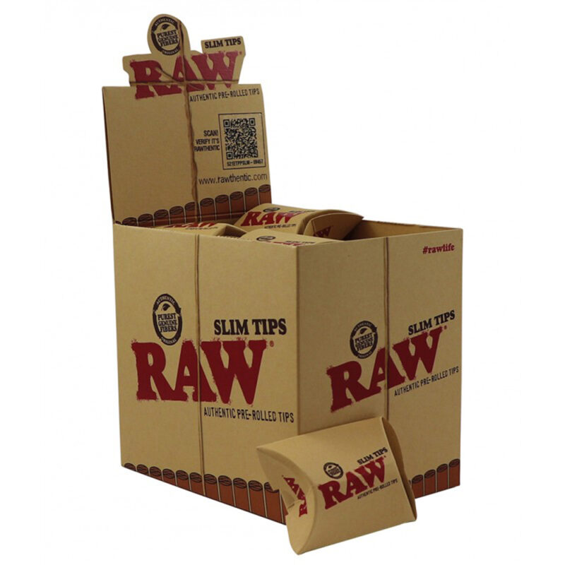 Raw Slim Prerolled Tips (20 unid)